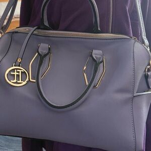 HP Lavender Satchel with Gold Accents